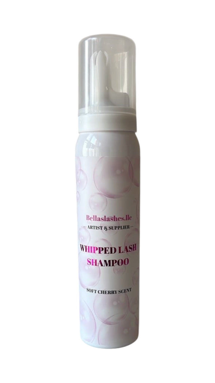 -Whipped lash shampoo